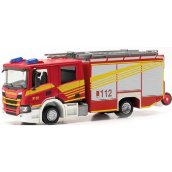 Scania CP Crewcab Löschfahrzeug, Feuerwehr, rot/gelb