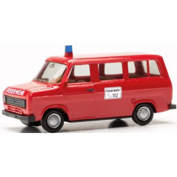 Ford Transit Bus, MTW Feuerwehr, rot