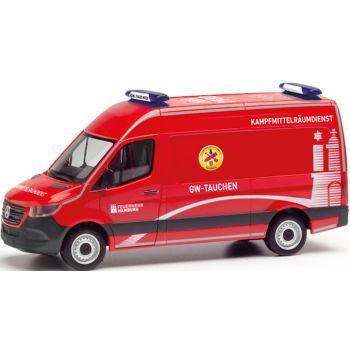 Mercedes-Benz Sprinter 18 Halbbus Hochdach, Feuerwehr Hamburg Rettungstaucher, GW-Tauchen - Kampfmittelräumdienst