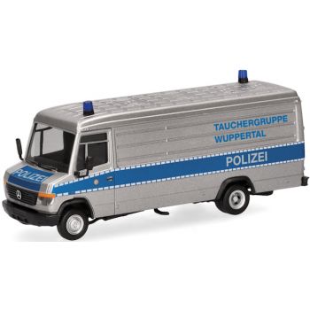 Mercedes-Benz T2 Vario Kasten, Polizei Tauchergruppe Wuppertal, silber/blau, Nordrhein-Westfalen