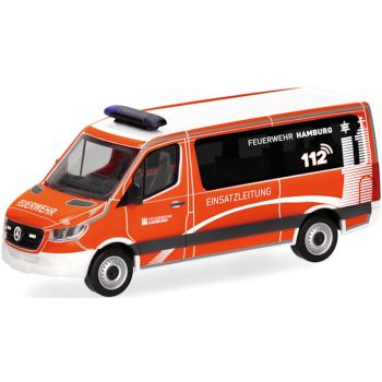 Mercedes-Benz Sprinter 18 Bus Flachdach, ELW Feuerwehr Hamburg - Einsatzleitung