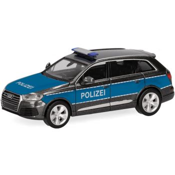 Audi Q7 Polizei, Vorführfahrzeug, schwarz/blau