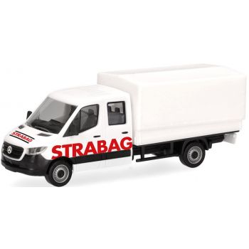Mercedes-Benz Sprinter 18 Doppelkabine, Pritsche/Plane, STRABAG - Baukonzern, Österreich