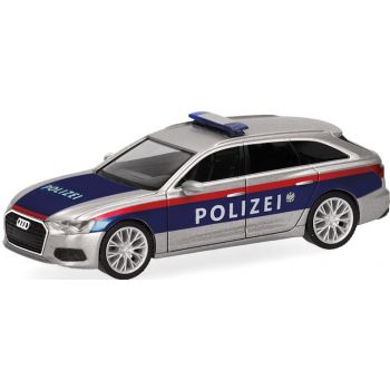 Audi A6 Avant, Polizei Österreich, silber mit blau/rotem Dekor