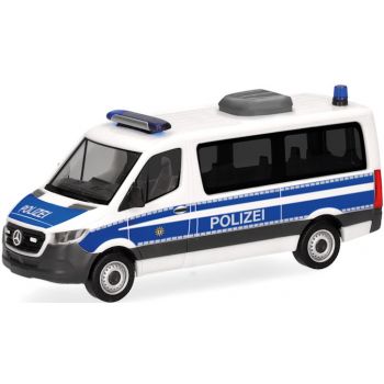 Mercedes-Benz Sprinter 18 Bus Flachdach, Bundespolizei, weiß/blau
