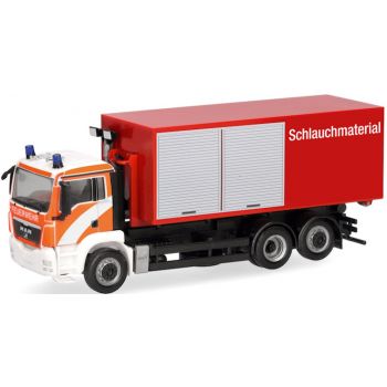 MAN TGS M Wechsellader-LKW 3achs mit AB-Dekon Schlauchmaterial, Feuerwehr Berlin