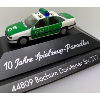 Opel Polizei, BO 33 20 - 10 Jahre Spielzeug-Paradies Bochum, weiß/grün, PC