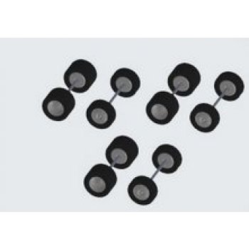 Radsätze Midibus Stahlfelgen für 3 Busse, Durchmesser 9,8 mm