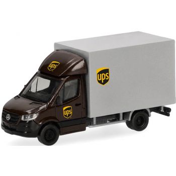 Mercedes-Benz Sprinter 18 mit Dachspoiler und Kofferaufbau, UPS