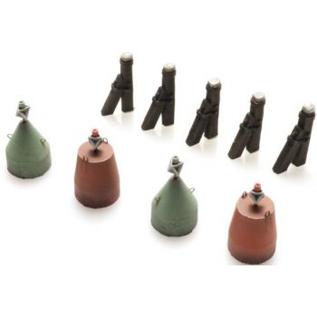 Dalben und Schiffahrtszeichen Wasserlinie, Bausatz