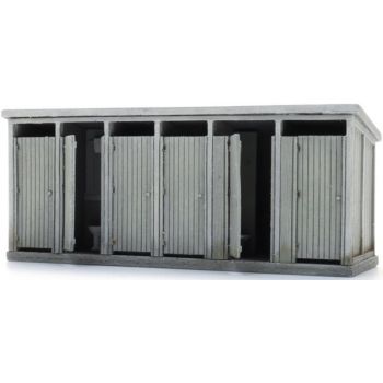 Dusche und Toilettenblock auf dem Campingplatz, Bausatz