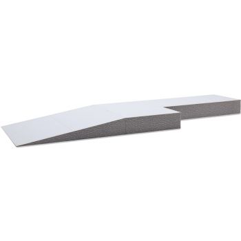 Laderampe, Bausatz zur Verladung von Gütern auf Schienenfahrzeuge, Größe 590 x 192 mm, Höhe 35 mm, Spur O