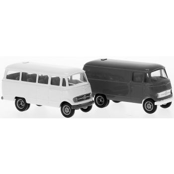 Bauteile für 2 Mercedes-Benz L/O319: Bus und Kastenwagen, Baujahr 1960, Bausatz