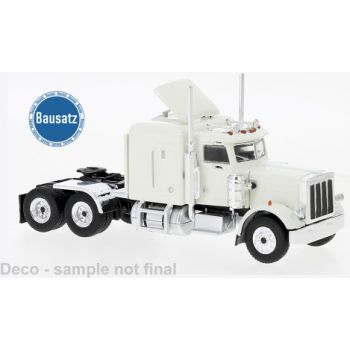 Sortiment zum Bau einer Peterbilt 359 US-Zugmaschine, weiß, Baujahr 1973