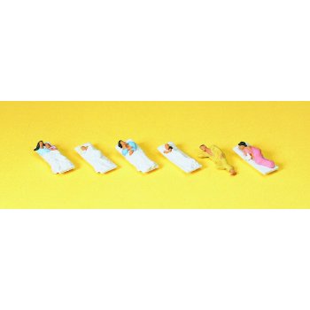 Liegende Fahrgäste für Schlafwagen