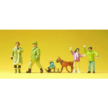 Familie Krause im Schnee