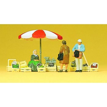 Sitzende Marktfrauen