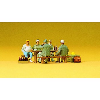 Bauarbeiter in der Pause