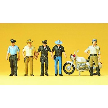 POLIZISTEN U.S.A. mit Motorrad