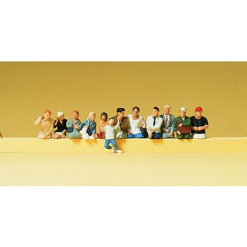 Sitzende Fahrgäste für Bus und Bahn