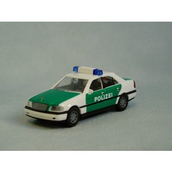 Mercedes-Benz C200 POLIZEI, grün/weiß, Motorhaube ohne weiße Streifen