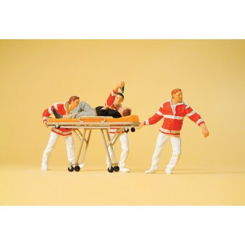 Sanitäter und Krankentrage