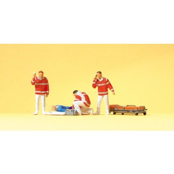 Sanitäter Johanniter, Verletzte auf Decke