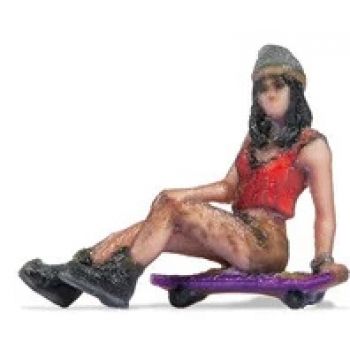 Teenager auf Skateboard