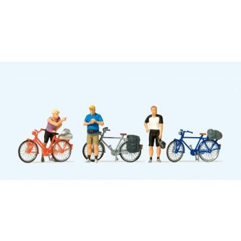 Stehende Radfahrer im sportlicher Kleidung (2)