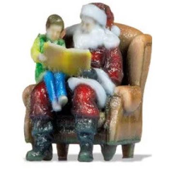 Weihnachtsmann und Junge