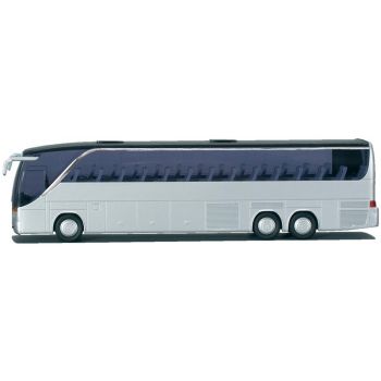 Setra S 417 / USA, ohne Werbung, rotorange