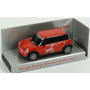 Mini Cooper 17. Herpa IAA 2000, rot, (Herpa bringt Kleines großes raus!)