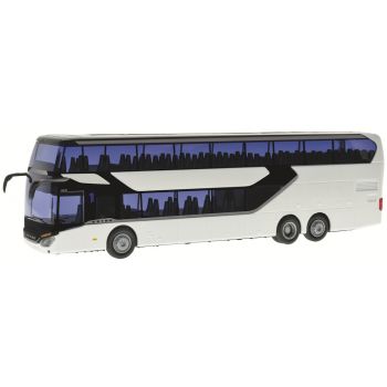 Setra S 531 DT, Omnibus, weiß, Bausatz