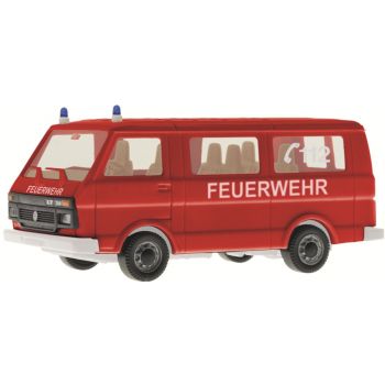 VW LT Bus mit Blaulicht, Feuerwehr, rot, Baujahr 1975-2006, Bausatz