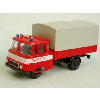 Robur LO Pritsche/graue Plane Feuerwehr