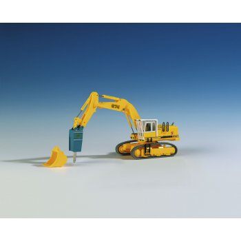 Liebherr 974 mit Schutzkäfig und Abruchmeissel