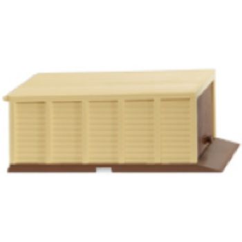 Selbstbau-Garage (3S), blassbraun/elfenbein, Ferigmodell