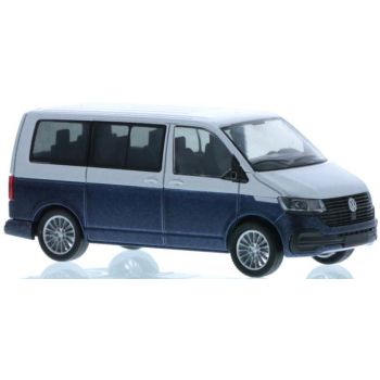 VW T6.1 Bus, zweifarbig, reflexsilber/starlight blue