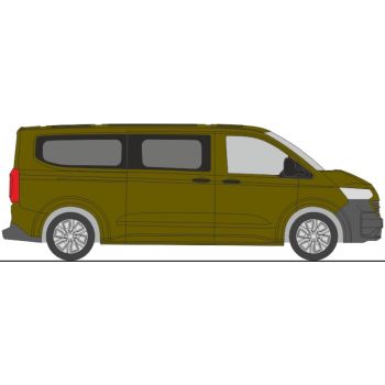 VW T7 LR Transporter Bus, warm green metallic