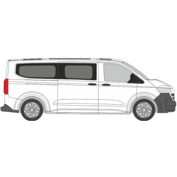 VW T7 LR e-Transporter Bus, clear white