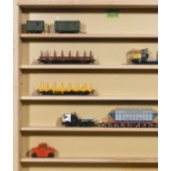 Schaukasten mit Glasschiebetüren (helles Holz), 52 x 61 x 7 cm