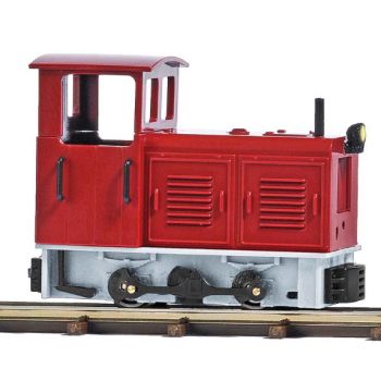 Diesellok LKM Ns 2f mit funktionierendem Scheinwerfer. Geschlossene Ausführung. Achsfolge B. Länge: 36 mm.