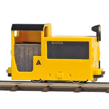 Grubenlokomotive B 360 mit funktionierendem Scheinwerfer: Achsfolge B. Länge: 33 mm.