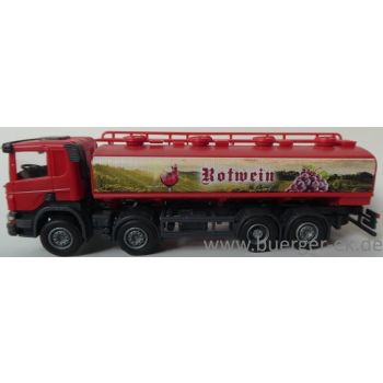 Scania Tankwagen LKW, 4achsig, Rotwein