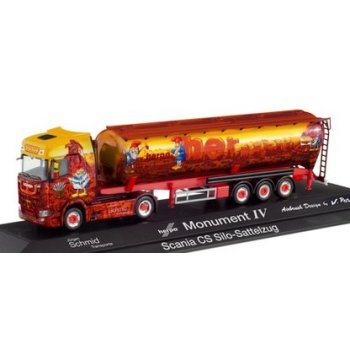 Scania CS 20 HD Silo-Sattelzug, Herpa Monument IV, PC, Teublitz - Bayern
