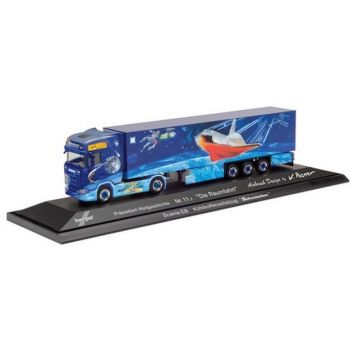 Scania CS 20 HD Kühlkoffer-Sattelzug, Herpa Weltgeschichte 11.2 - Dir Raumfahrt