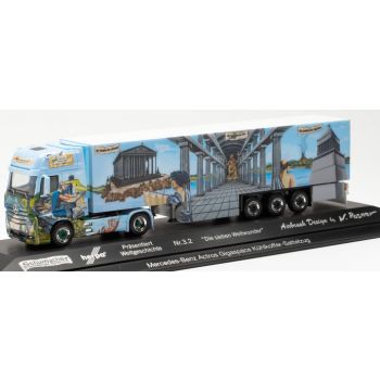 Mercedes-Benz Actros 18 Kühlkoffer-Sattelzug, Herpa Weltgeschichte Nr. 3.2 - Schumacher, Würselen - Nordrhein-Westfalen, PC