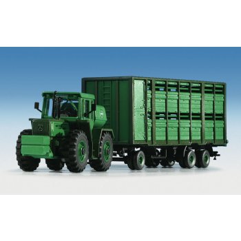 MB Trac mit Viehtransportanhänger