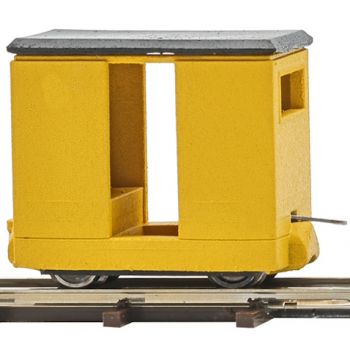 Grubenbahn Begleitwagen mit Innenausstattung, Länge 25 mm