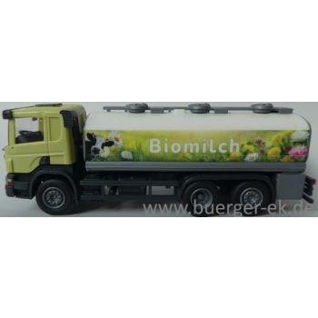 Scania Milchtankfahrzeug, 3achsig, Biomilch